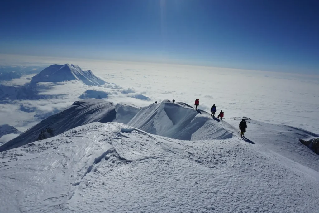Denali tuż przed szczytem