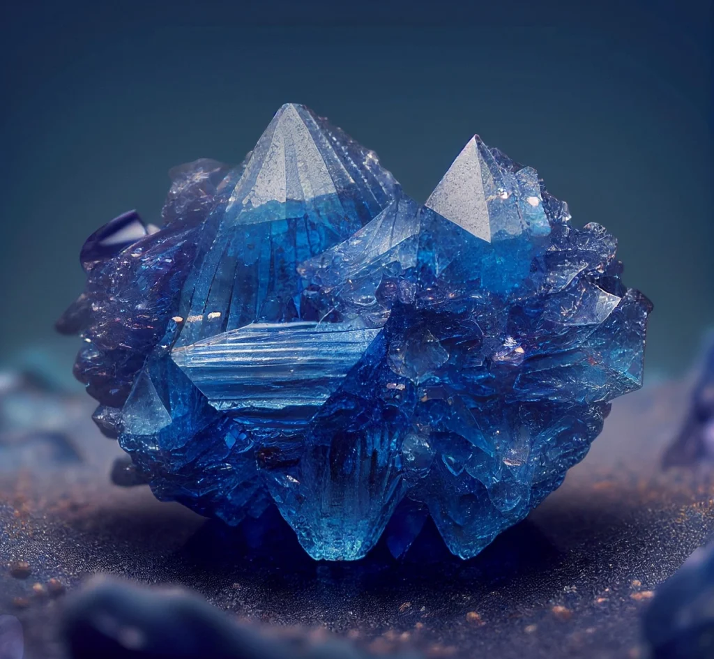 Kryształ topazu w naturalnym środowisku minerału Topaz błękitny idealny do biżuteri srebrnej